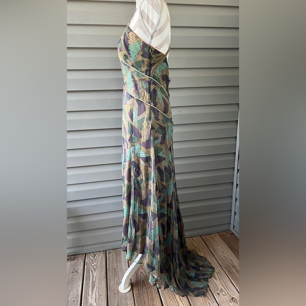 Diesel Dress Silk Dress Fregius Vestito Chiffon High Low Sz M - Picture 3 of 15